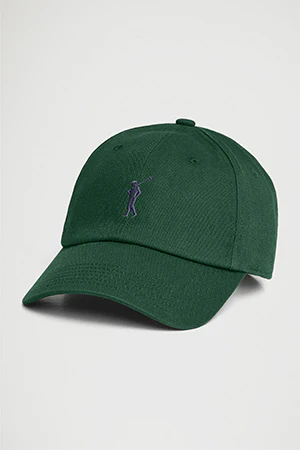 Bottle-green six-panel cap with Rigby Go logo - Image 6