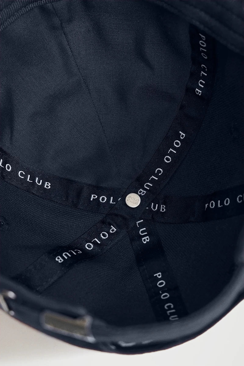 Denim-blue six-panel cap with Rigby Go logo - Image 5