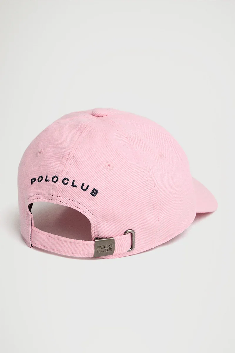Pink six-panel cap with Rigby Go logo - Image 2