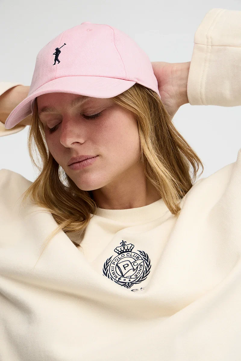 Pink six-panel cap with Rigby Go logo - Image 4