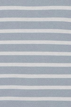 Light-blue striped cardigan with nautical patch - Image 12
