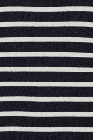 Navy-blue striped cardigan with nautical patch - Image 11