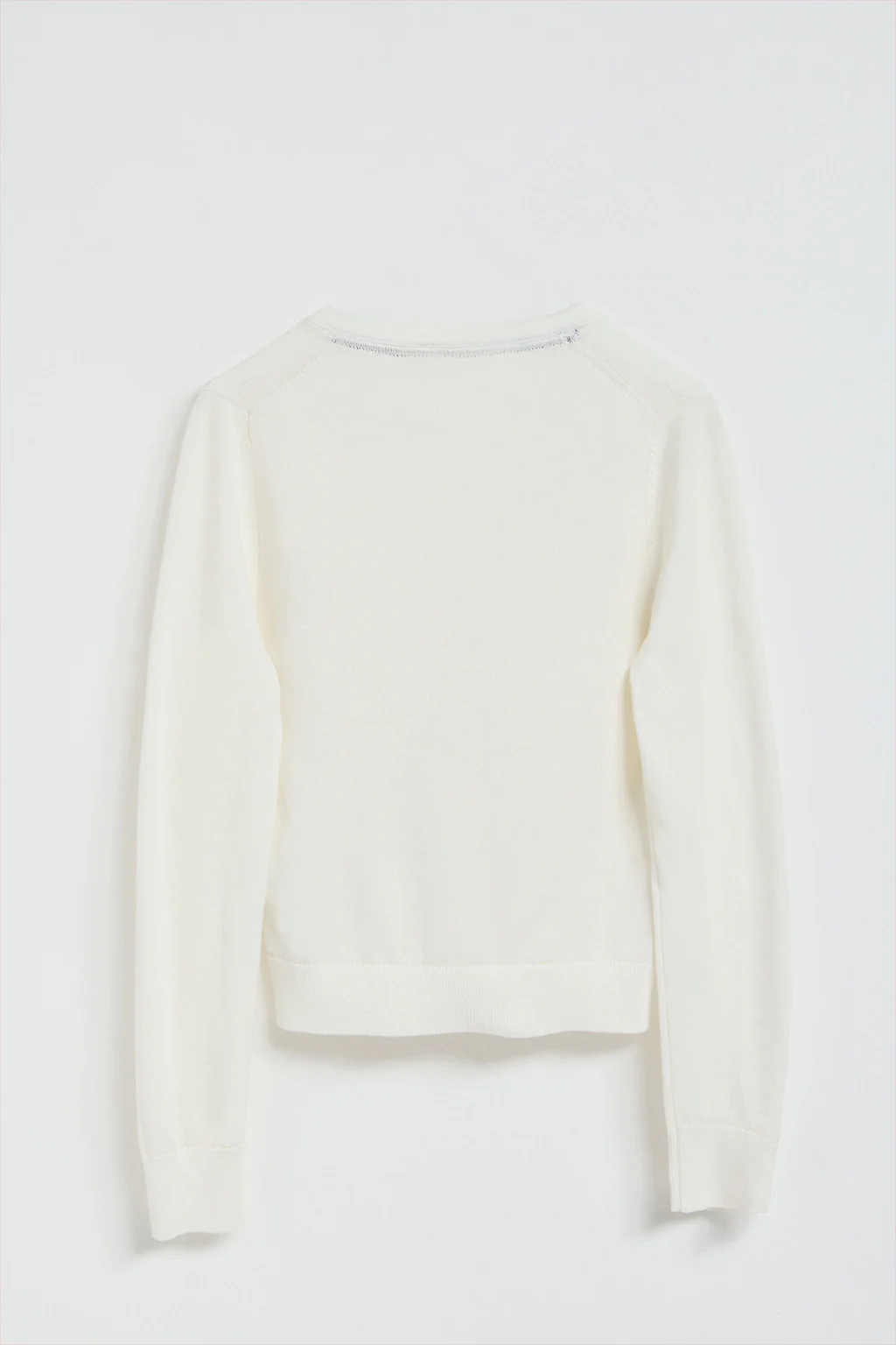 Nude V-neck buttoned knit cardigan with Rigby Go logo - Image 6