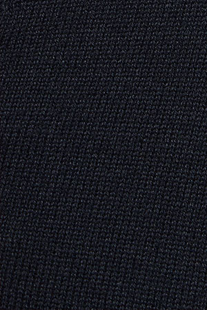 Navy-blue V-neck buttoned knit cardigan with Rigby Go embroidery - Image 11
