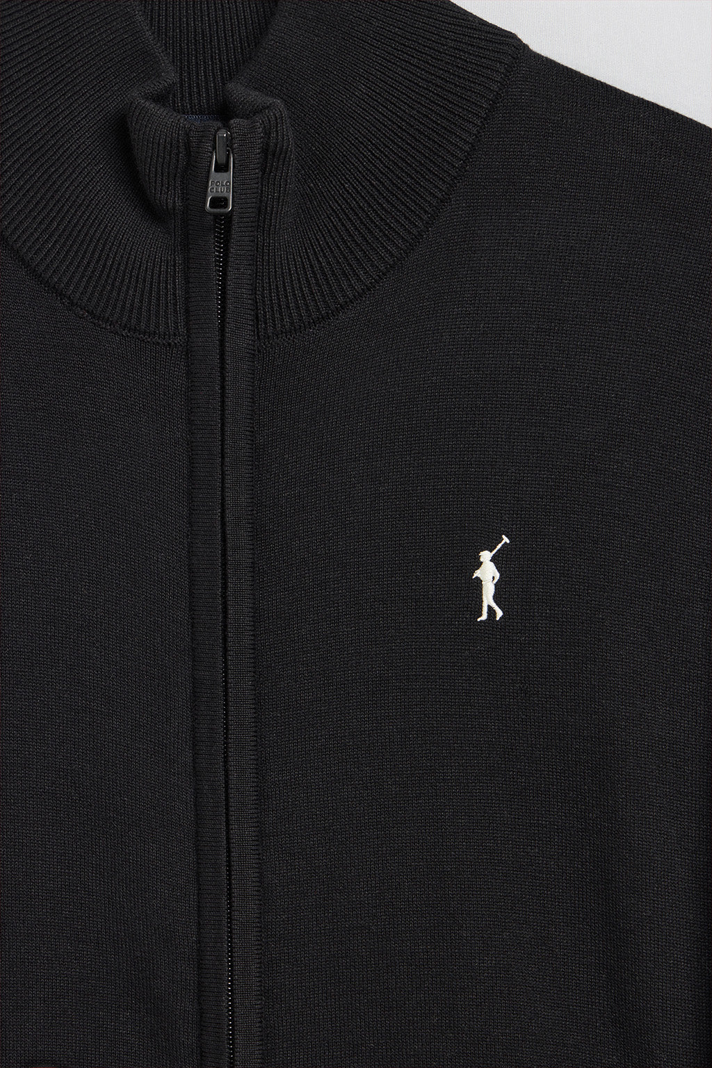 Black knit cardigan with Rigby Go embroidery - Image 7