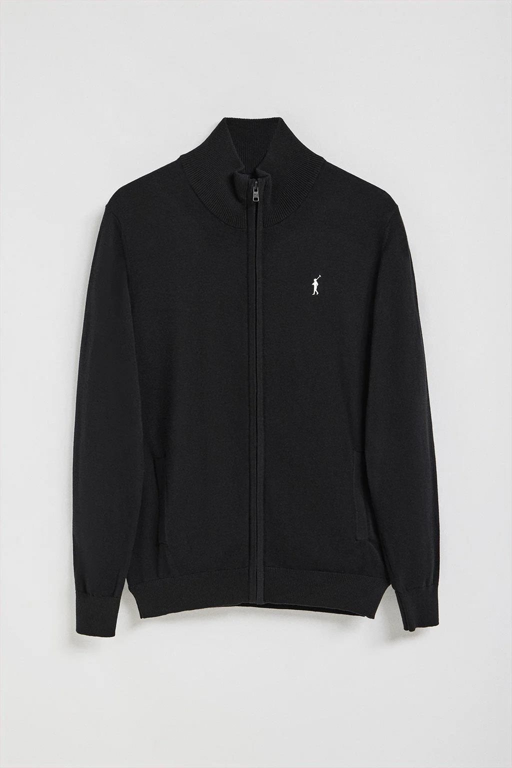 Black knit cardigan with Rigby Go embroidery - Image 9