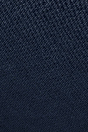 Navy-blue linen midi dress with embroidered detail - Image 12