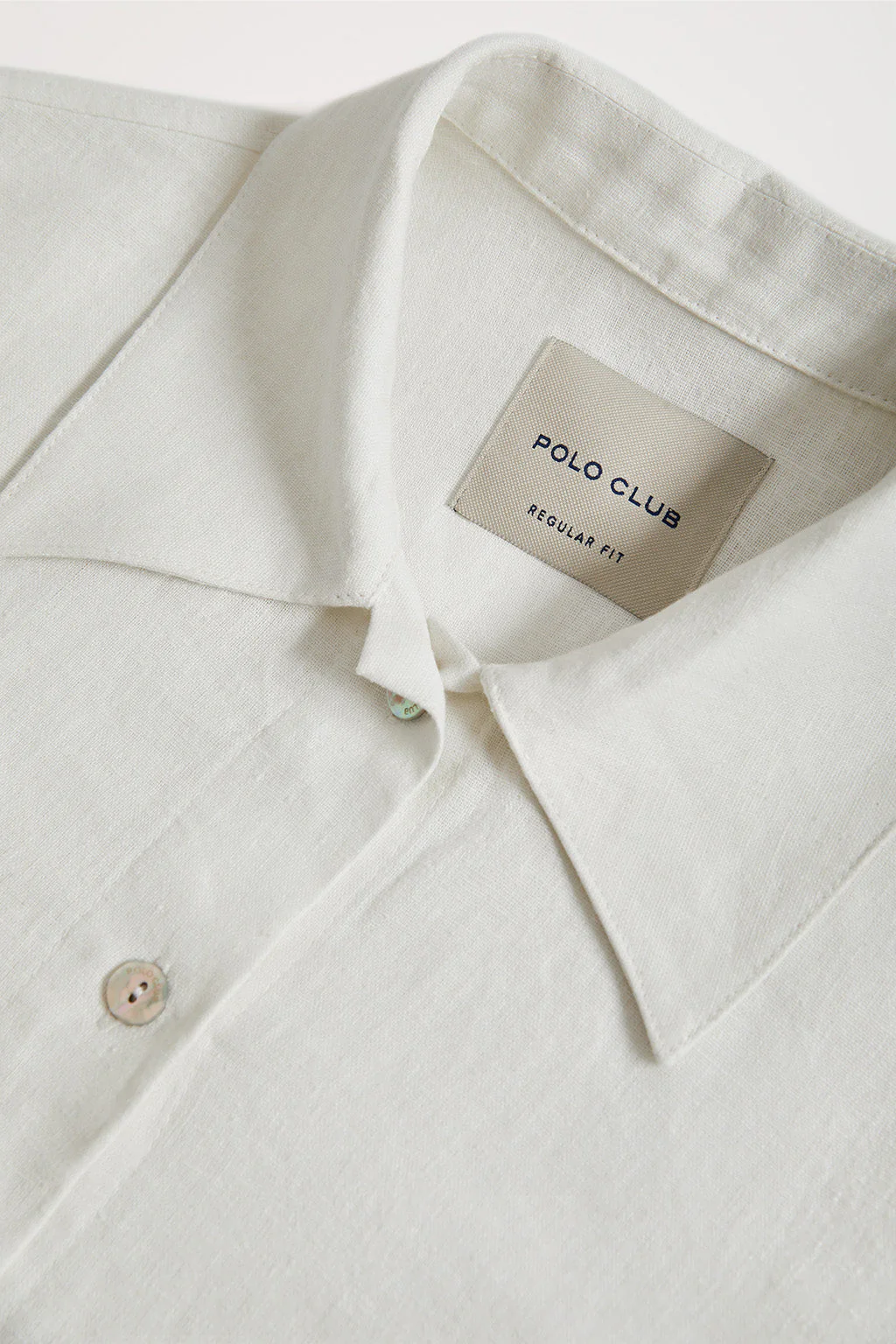 White linen midi dress with embroidered detail - Image 8
