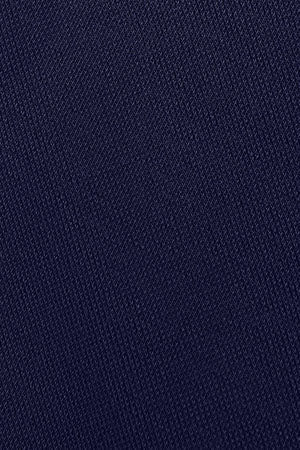 Navy-blue midi dress with embroidered logo in matching colour - Image 10