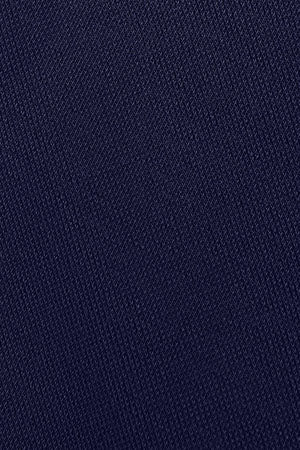 Navy-blue midi dress with embroidered logo in matching colour - Image 11