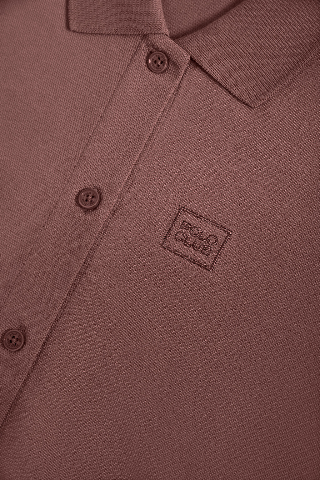 Taupe midi dress with embroidered logo in matching colour - Image 8