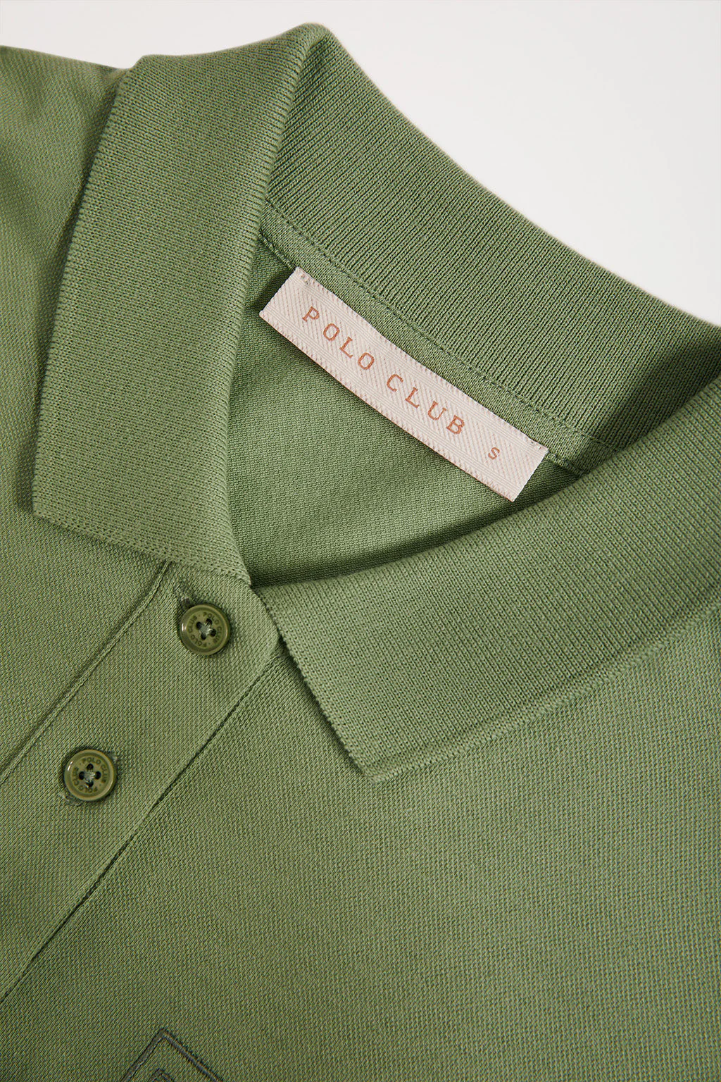 Green dolman-sleeve dress with embroidery in matching colour - Image 8