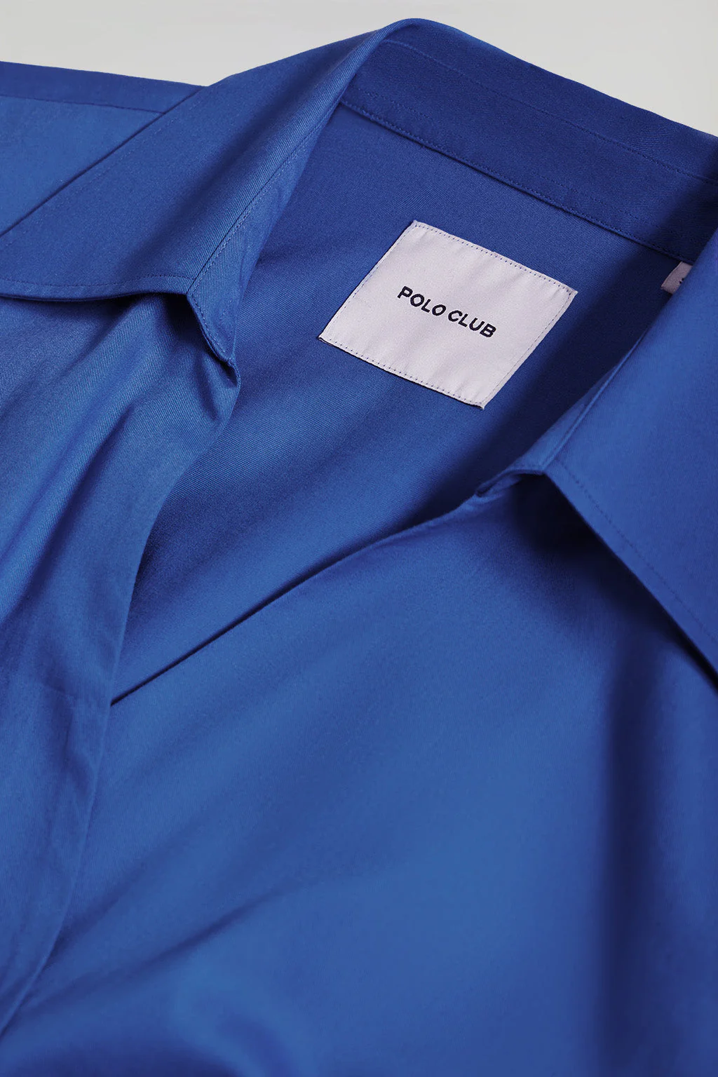 Royal-blue Capri long dress with collar detail - Image 10