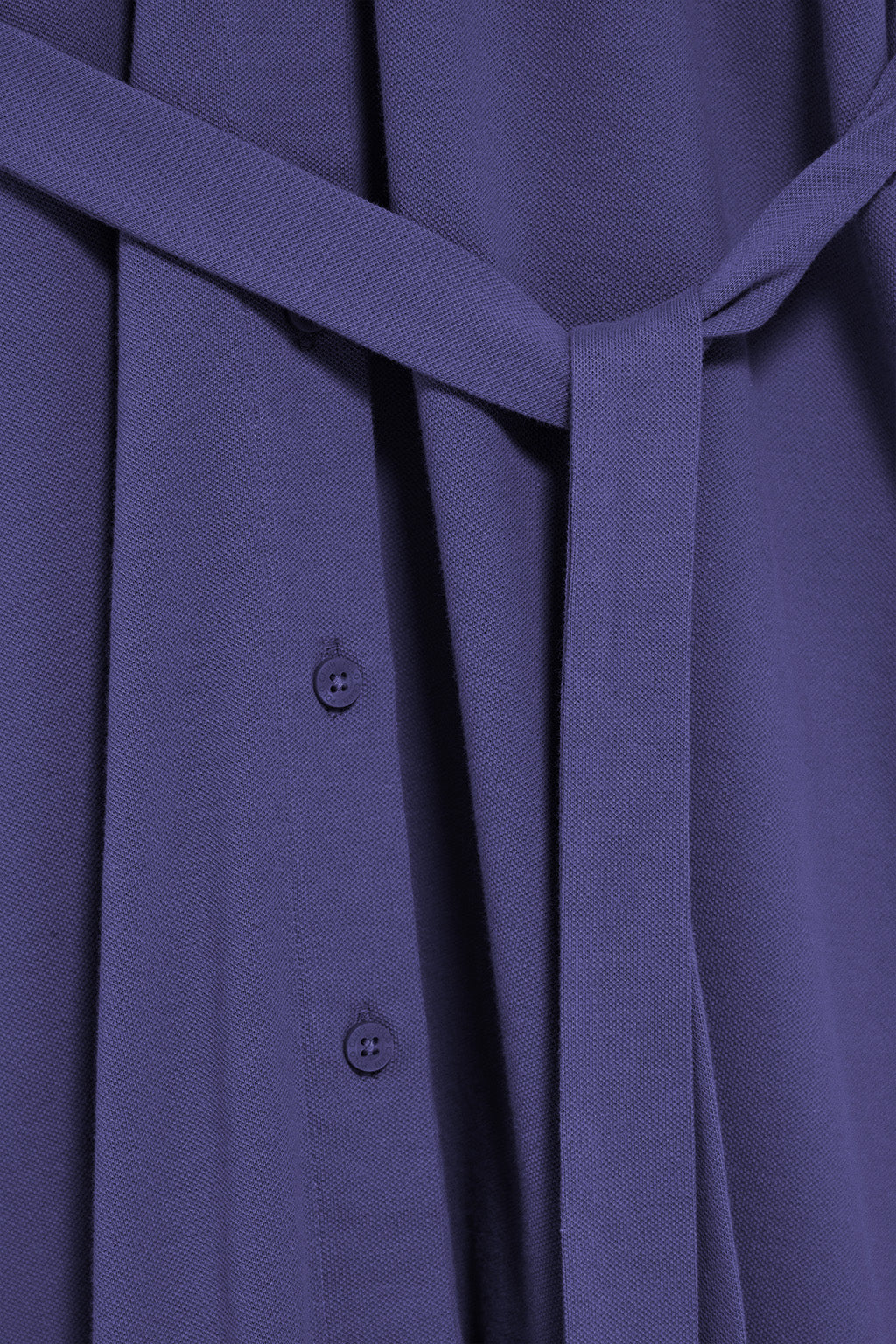 Blue-violet buttoned dress with PC embroidery - Image 8