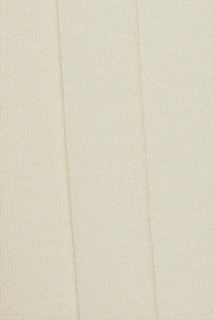 Nude ribbed sleeveless dress with pearly button - Image 8