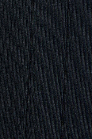 Navy-blue ribbed sleeveless dress with pearly button - Image 10