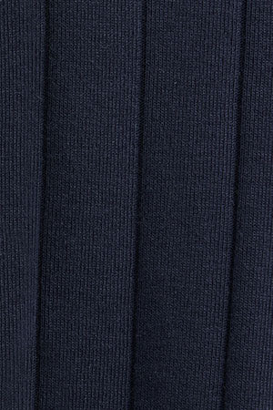 Navy-blue ribbed dress with tie waist Polo Club - Image 10
