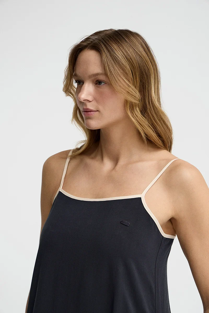 Navy-blue loose-fit strappy dress Polo Club - Image 3