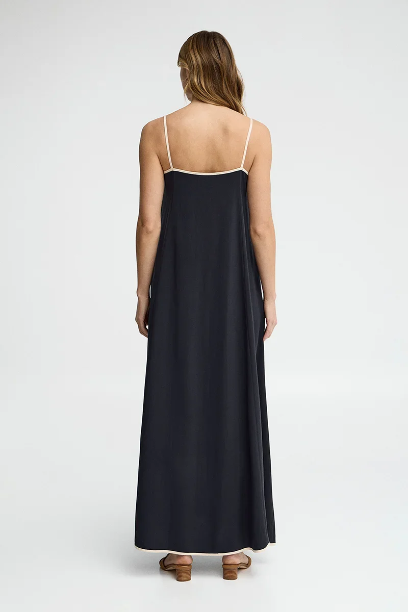 Navy-blue loose-fit strappy dress Polo Club - Image 5