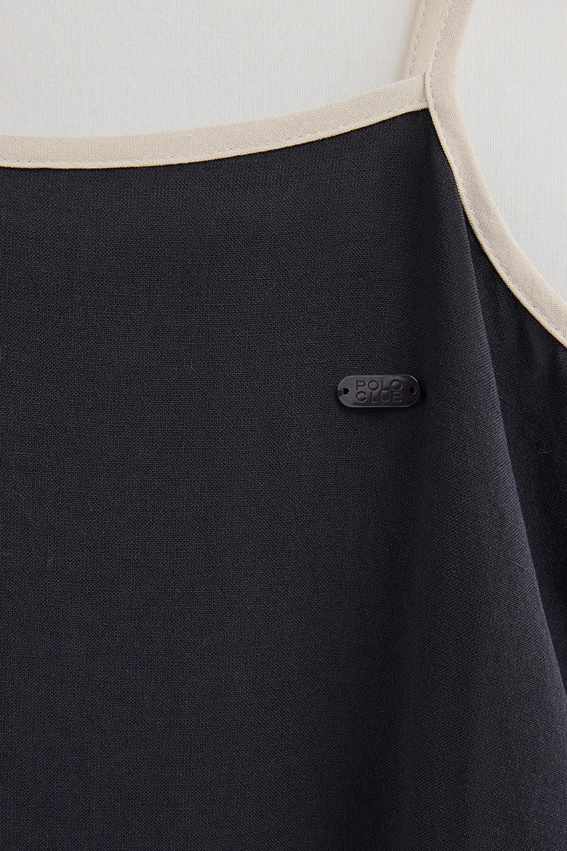 Navy-blue loose-fit strappy dress Polo Club - Image 7