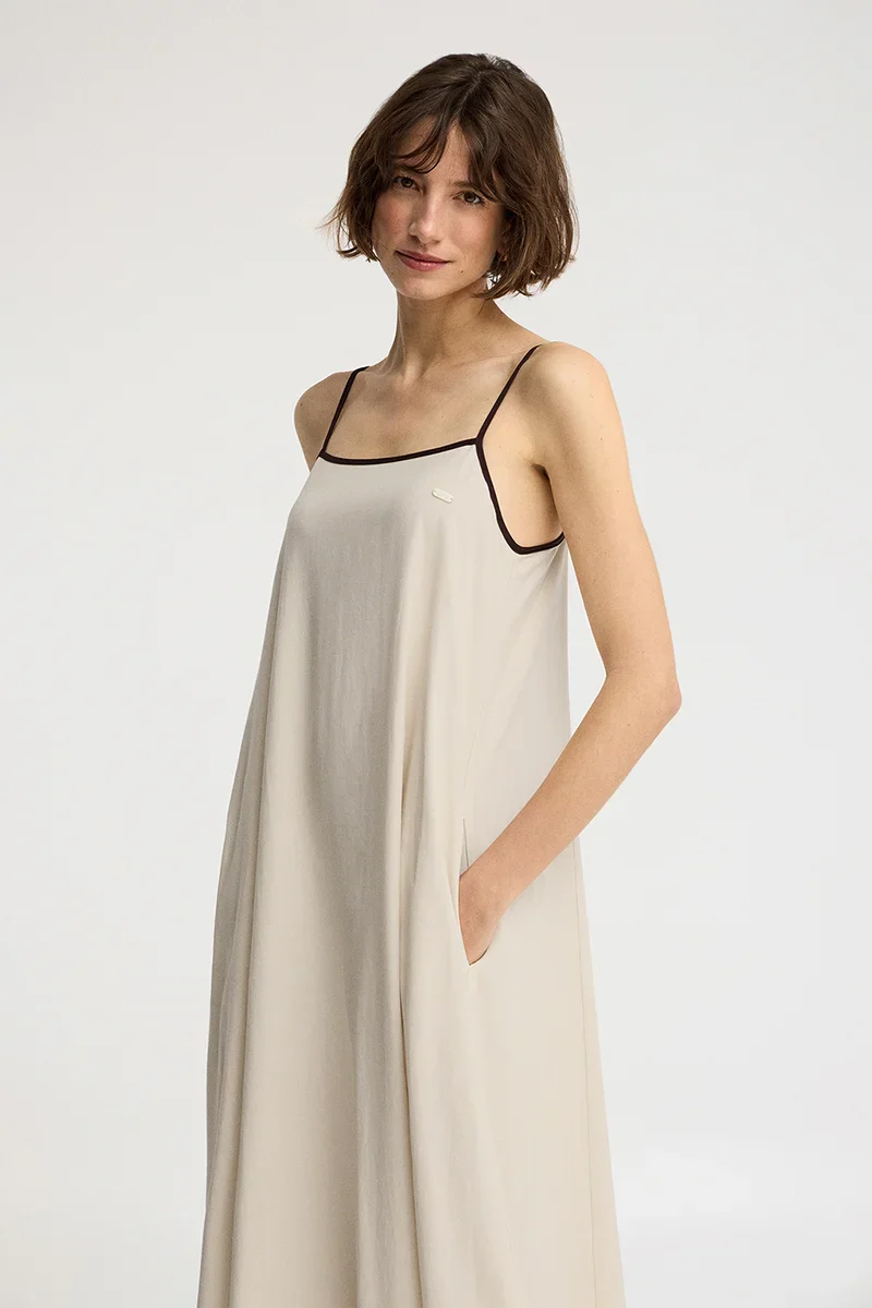 Nude loose-fit strappy dress Polo Club - Image 2