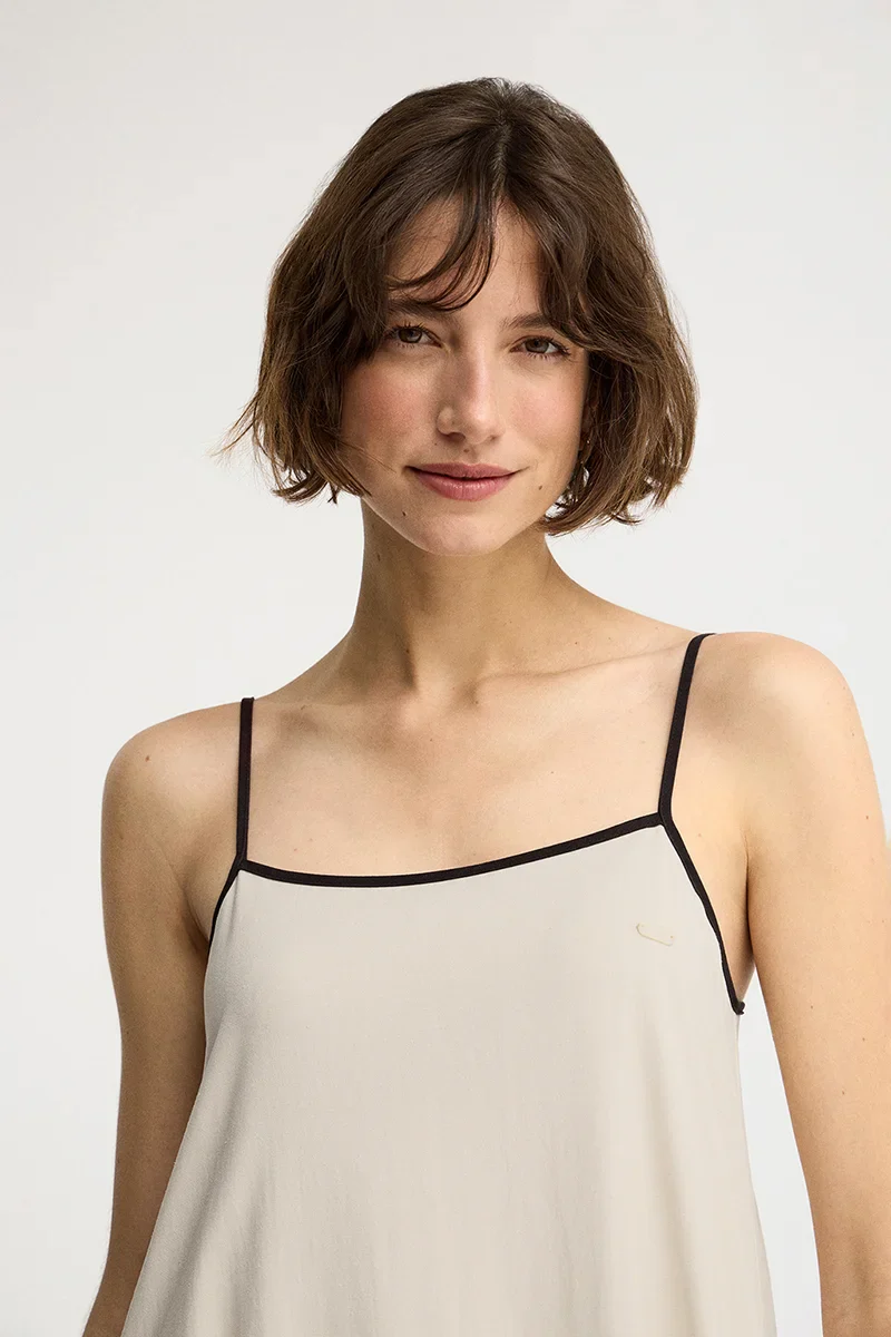Nude loose-fit strappy dress Polo Club - Image 3