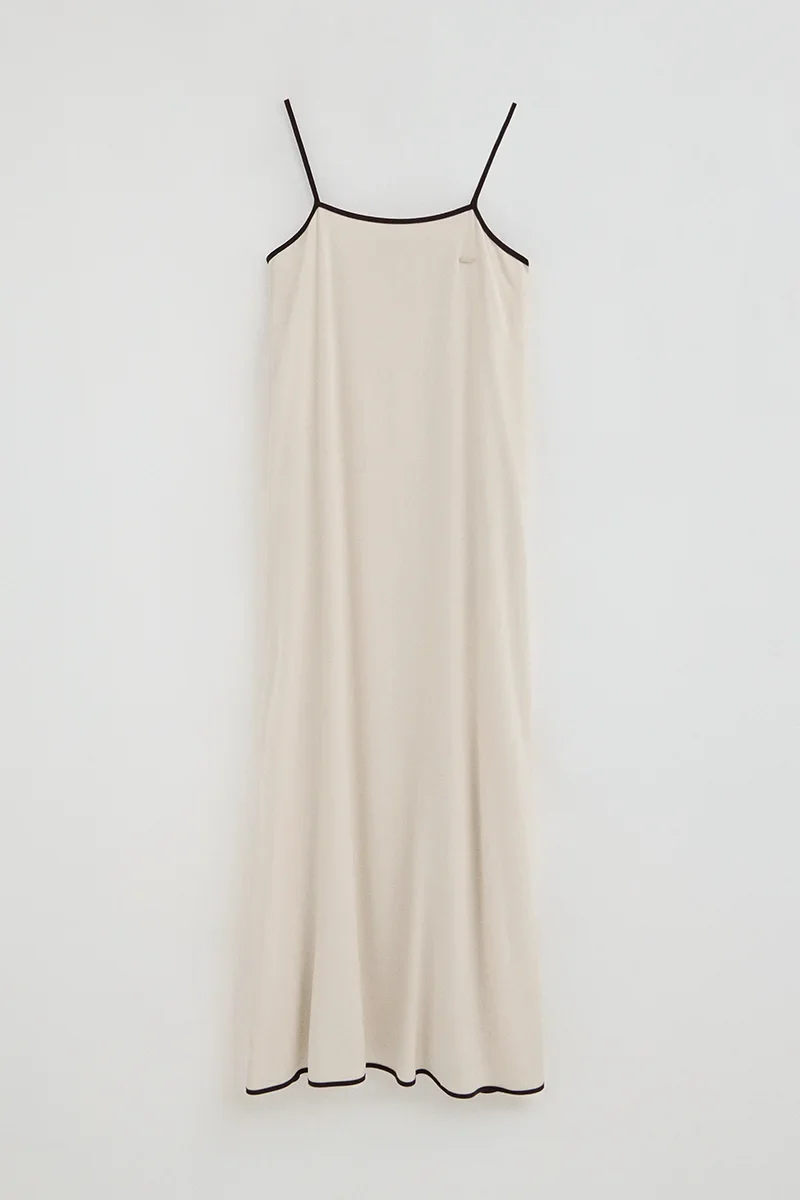 Nude loose-fit strappy dress Polo Club - Image 8