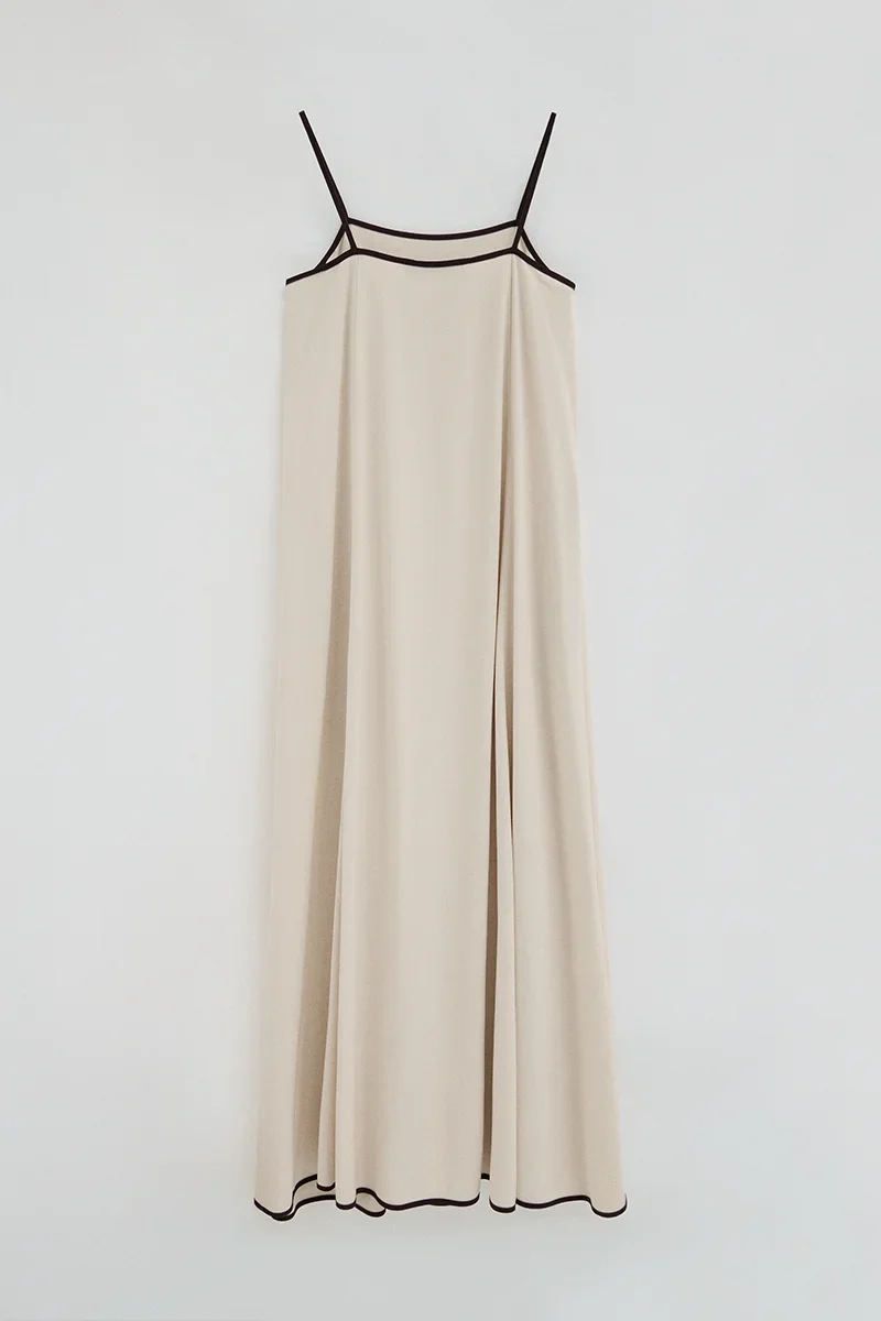 Nude loose-fit strappy dress Polo Club - Image 9