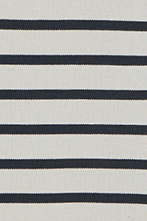 Nude striped polo dress with nautical patch - Image 9