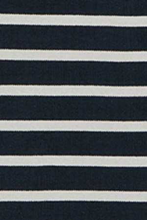 Navy-blue striped polo dress with nautical patch - Image 8