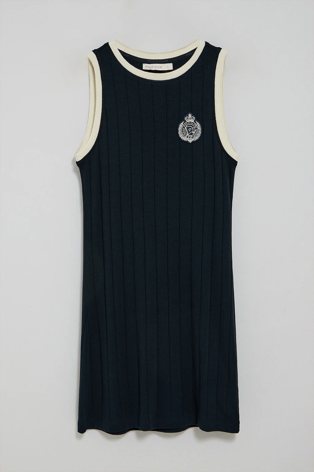 Navy-blue dress with nautical patch - Image 7