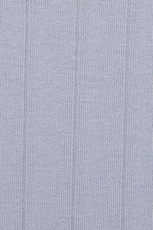 Blue ribbed long dress with embroidered monogram - Image 8