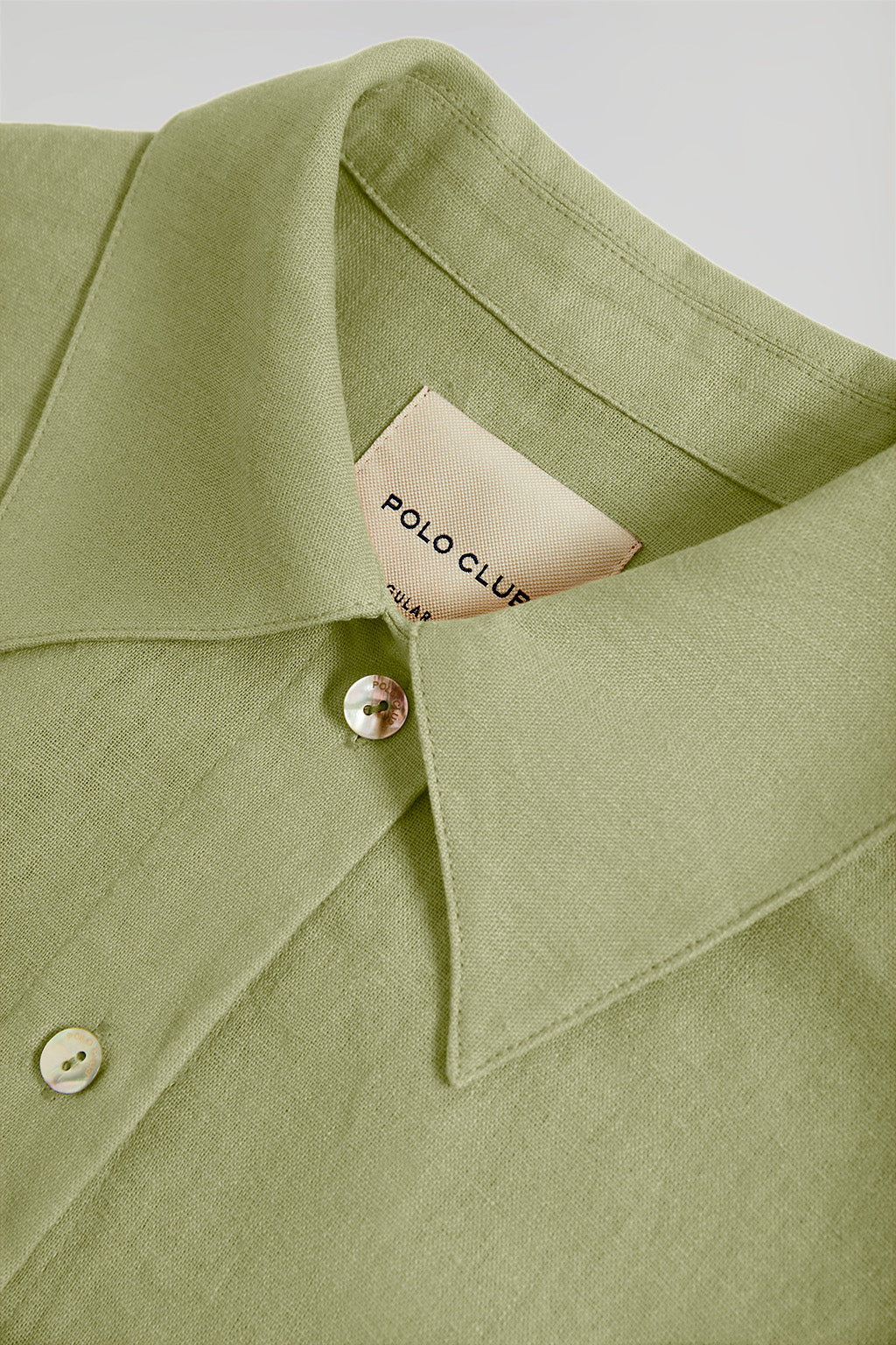 Green linen midi dress with Rigby Go embroidered detail - Image 7
