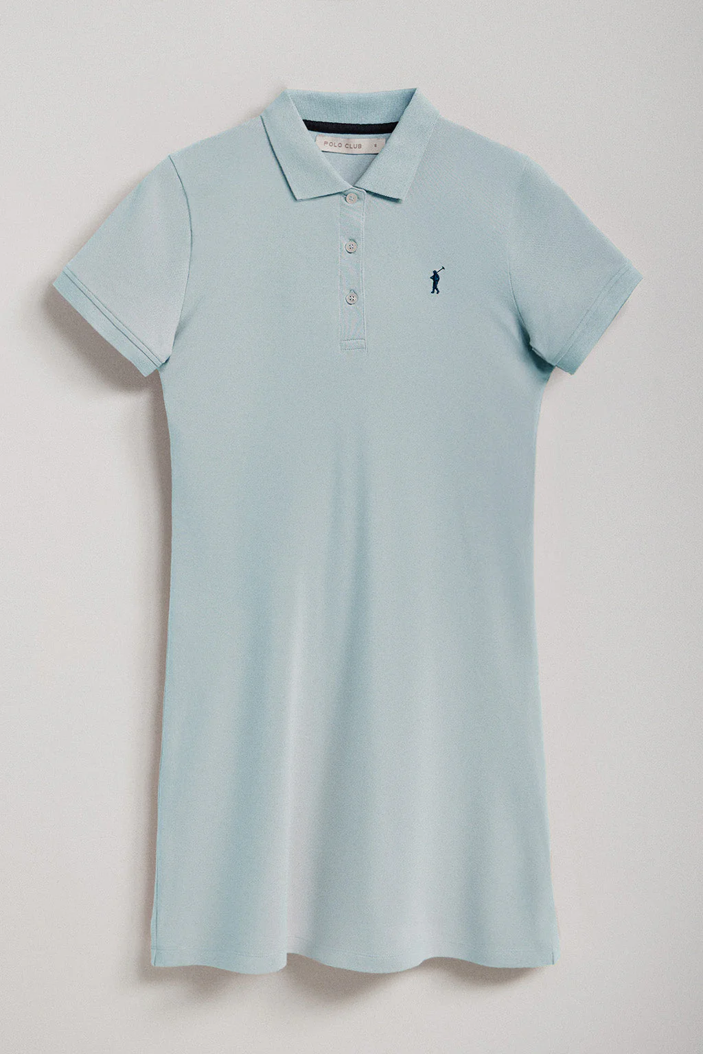 Baby-blue short-sleeve popover dress with Rigby Go embroidery - Image 6