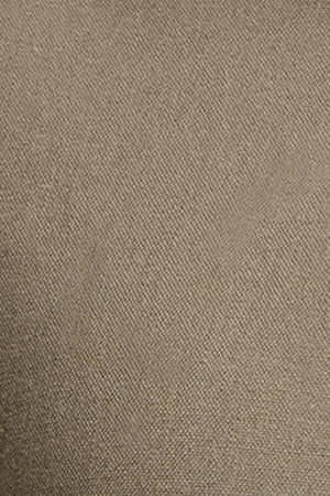 Khaki cotton-linen shirtdress with long sleeves and Rigby Go logo - Image 7