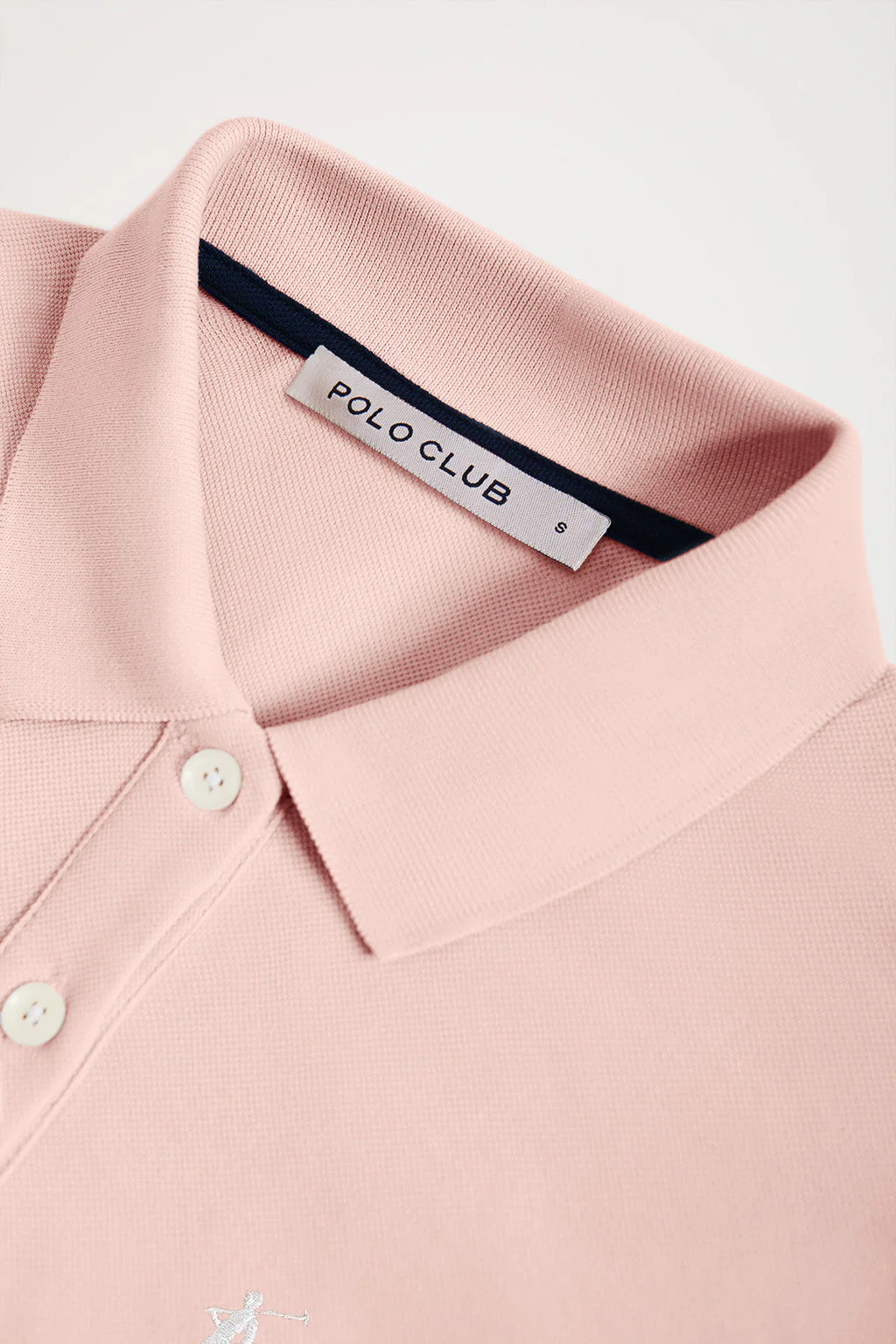 Blush-pink short-sleeve popover dress with Rigby Go embroidery - Image 7