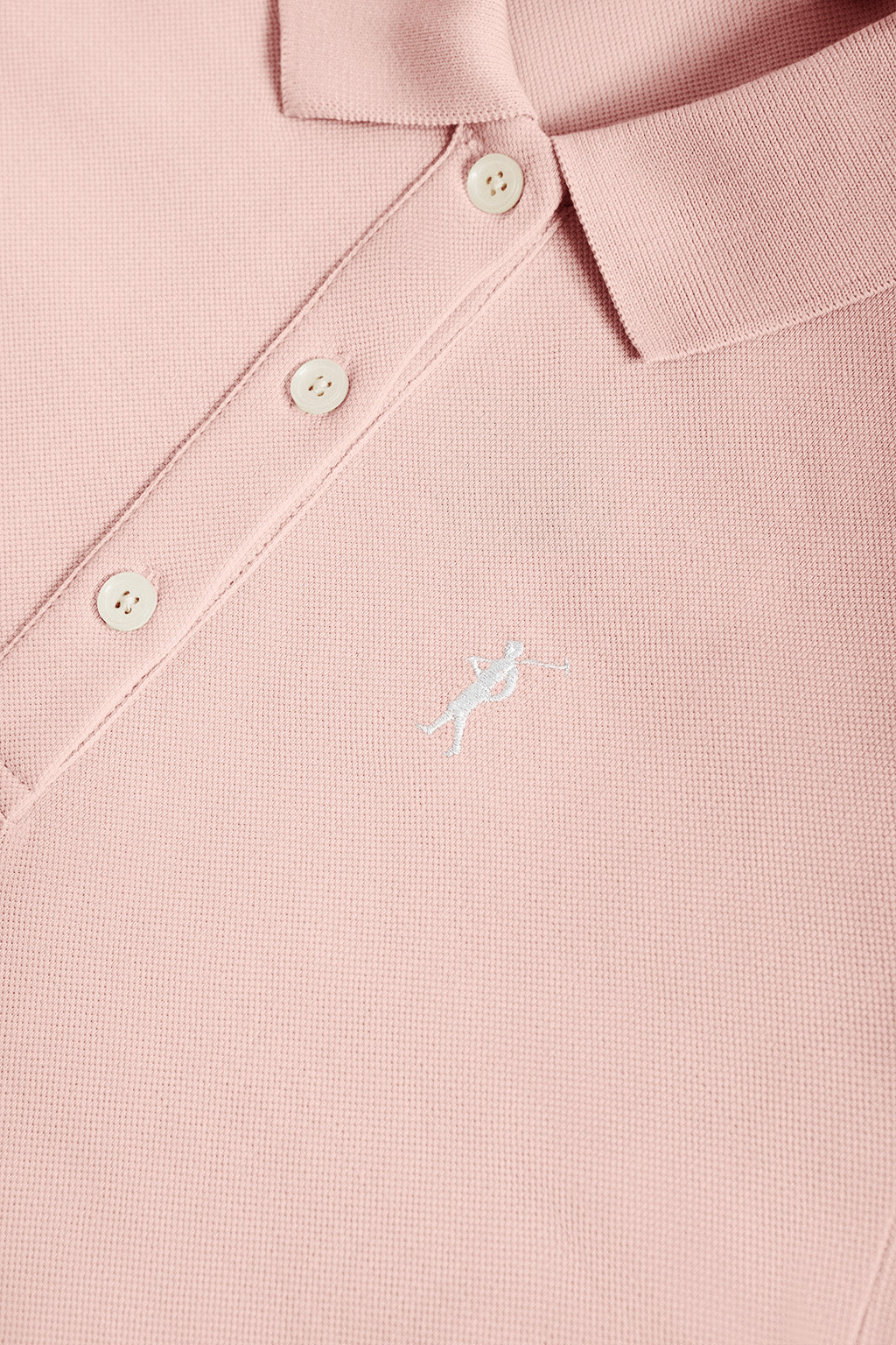 Blush-pink short-sleeve popover dress with Rigby Go embroidery - Image 8