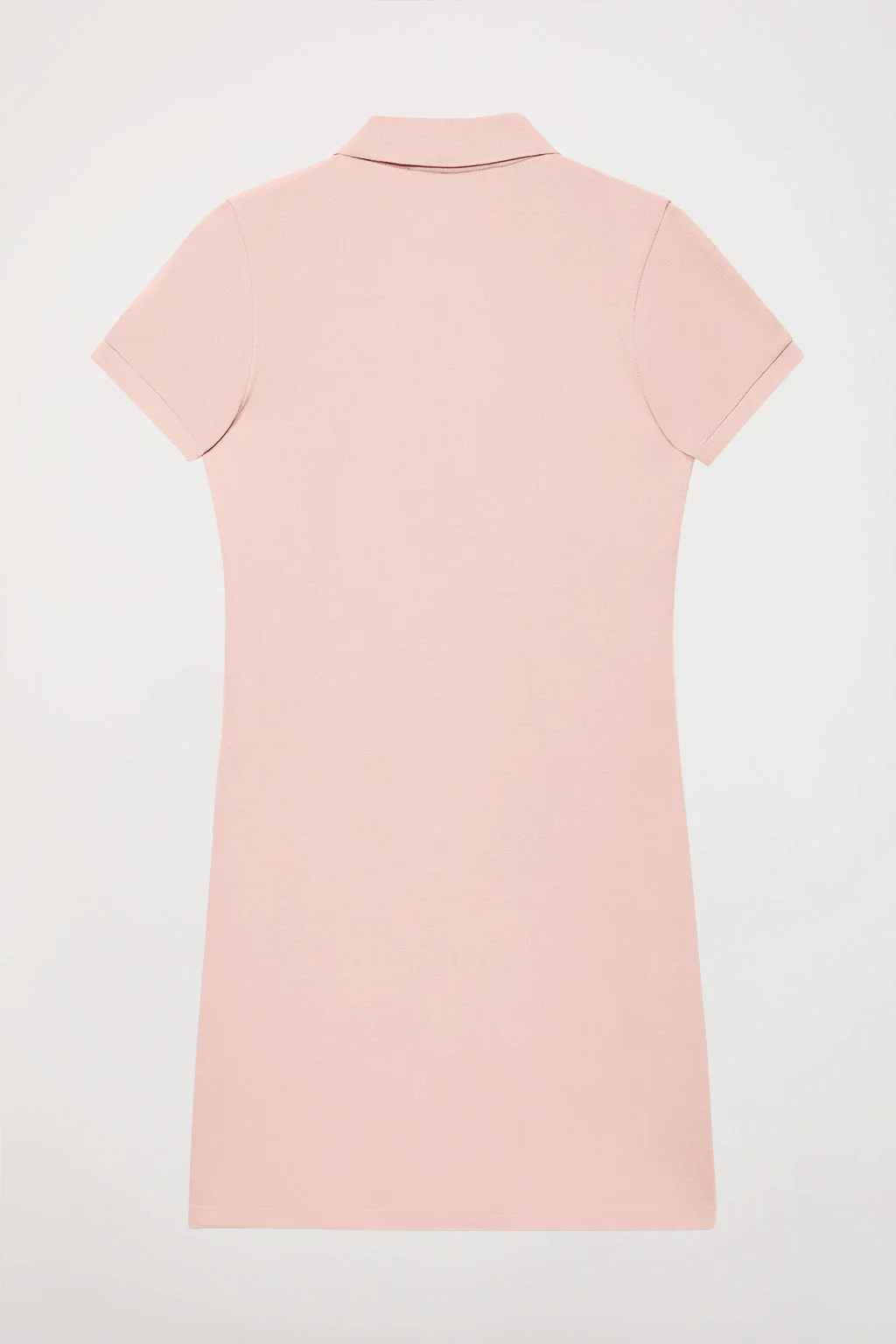 Blush-pink short-sleeve popover dress with Rigby Go embroidery - Image 9