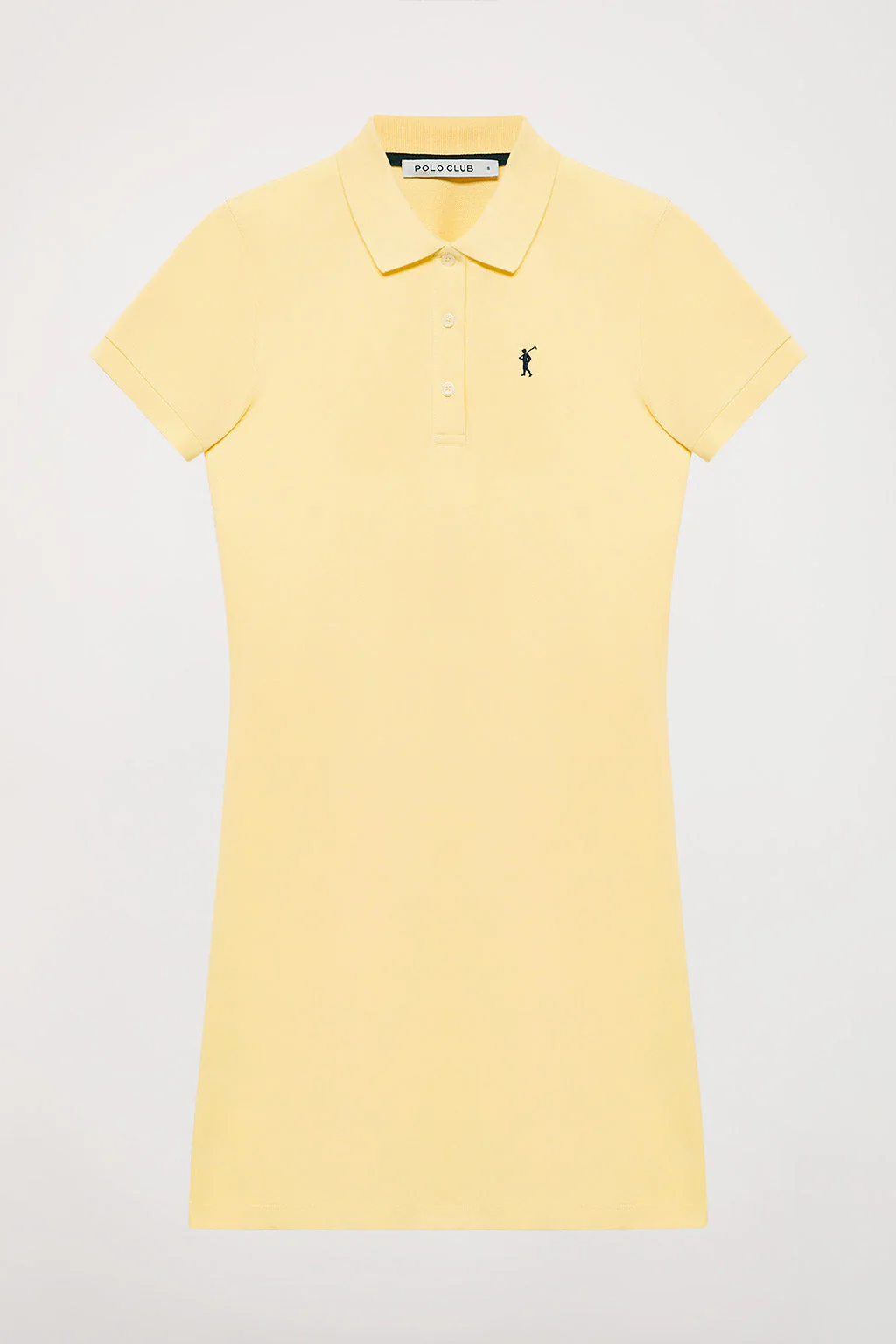 Yellow short-sleeve popover dress with Rigby Go embroidery - Image 10