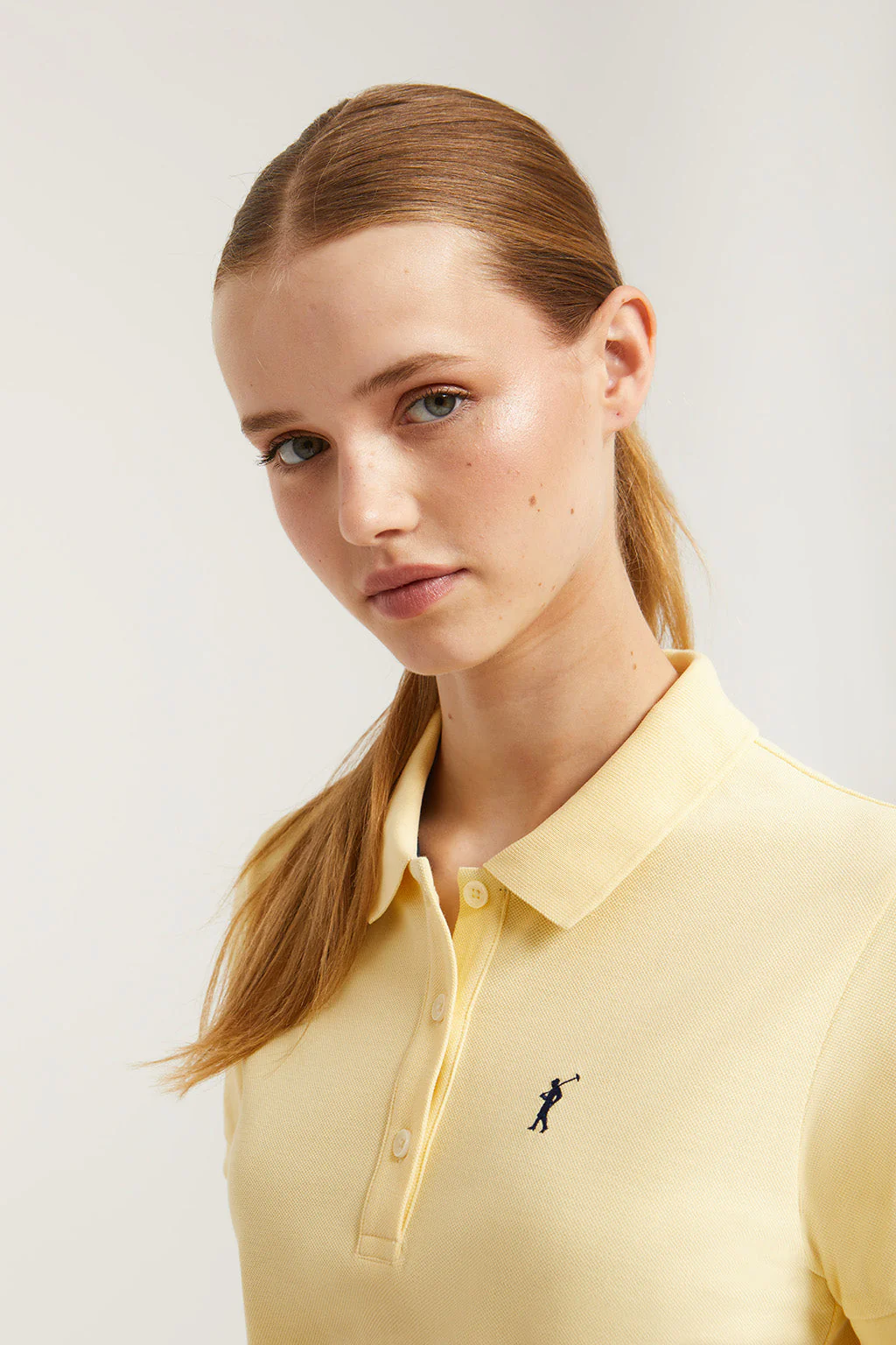 Yellow short-sleeve popover dress with Rigby Go embroidery - Image 3