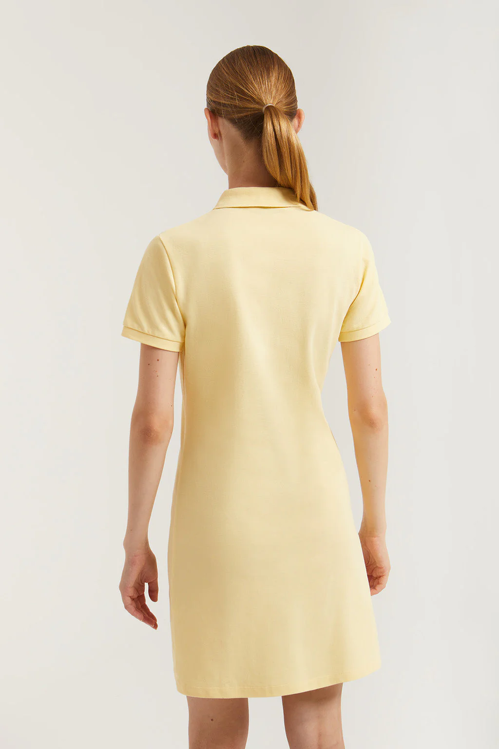 Yellow short-sleeve popover dress with Rigby Go embroidery - Image 5