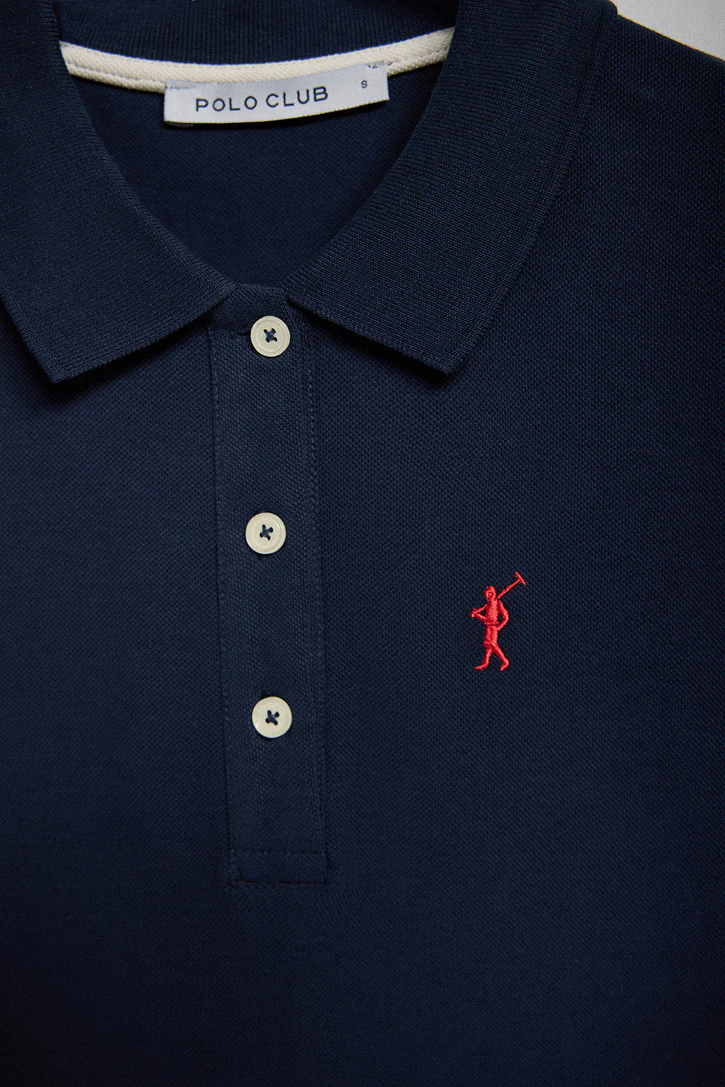 Navy-blue short-sleeve popover dress with Rigby Go embroidery - Image 10