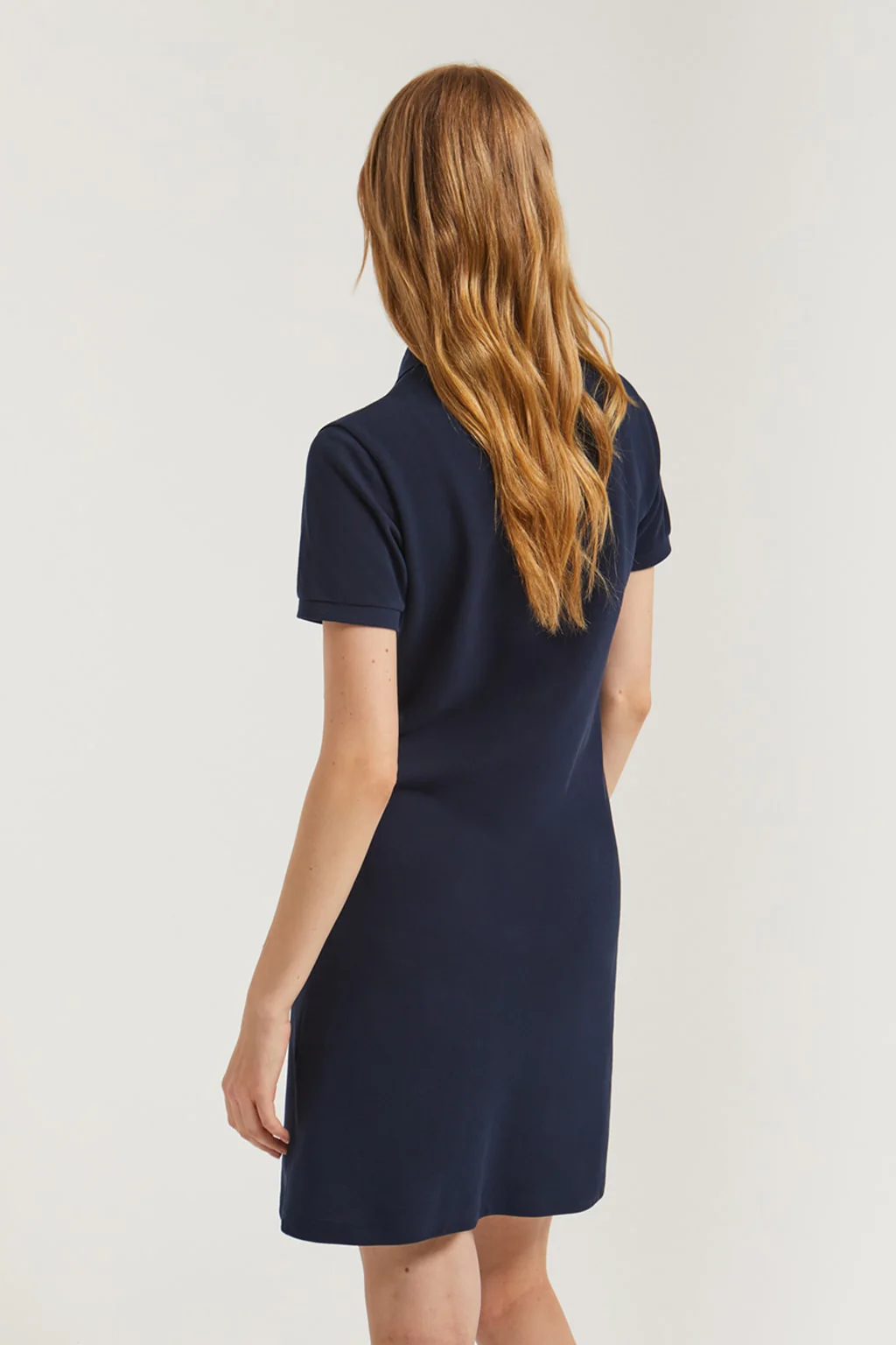Navy-blue short-sleeve popover dress with Rigby Go embroidery - Image 6