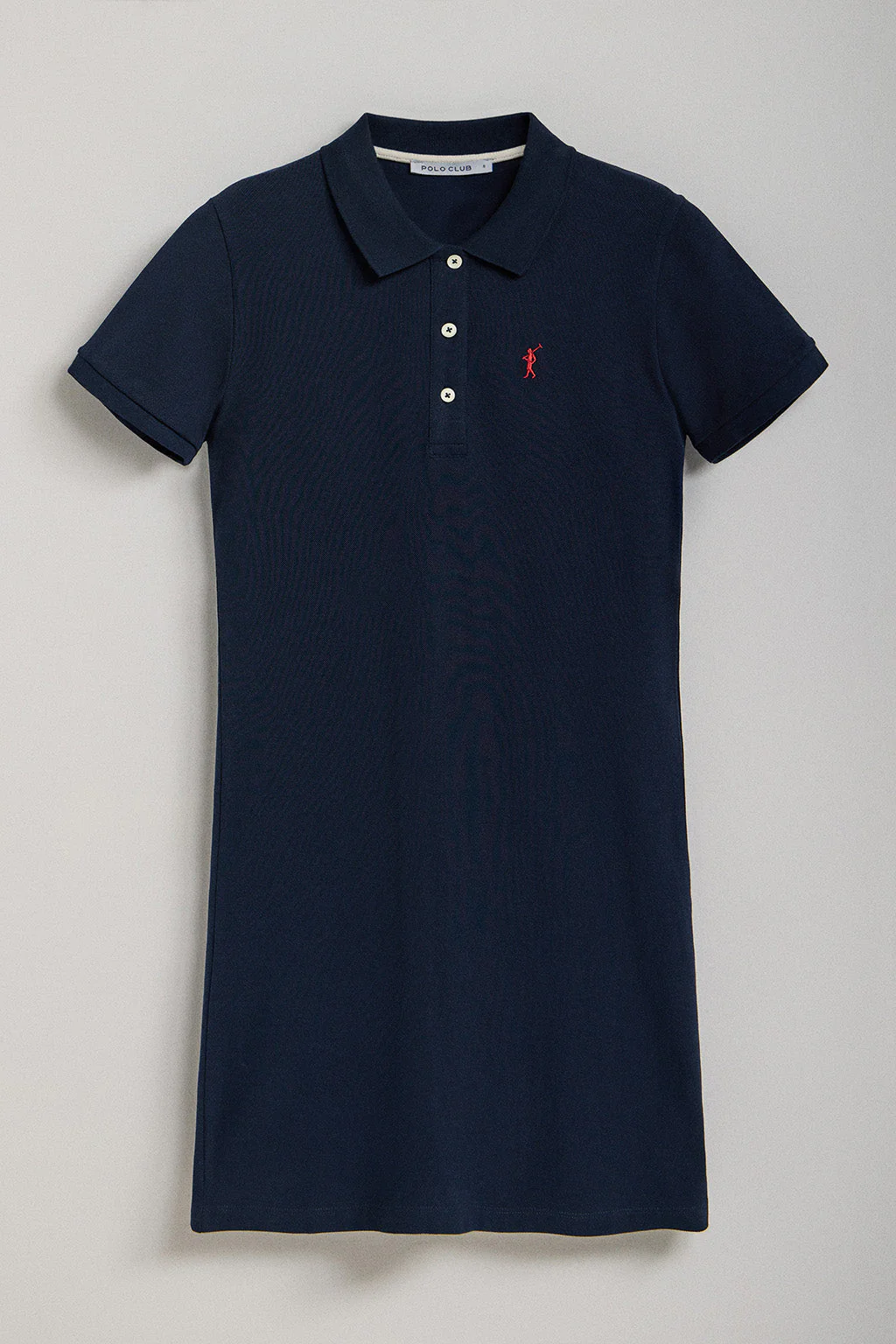 Navy-blue short-sleeve popover dress with Rigby Go embroidery - Image 8