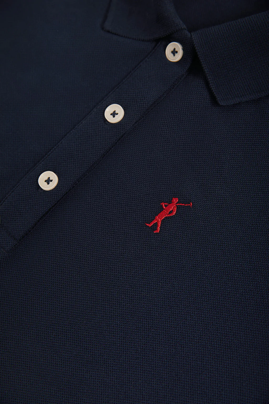 Navy-blue short-sleeve popover dress with Rigby Go embroidery - Image 9