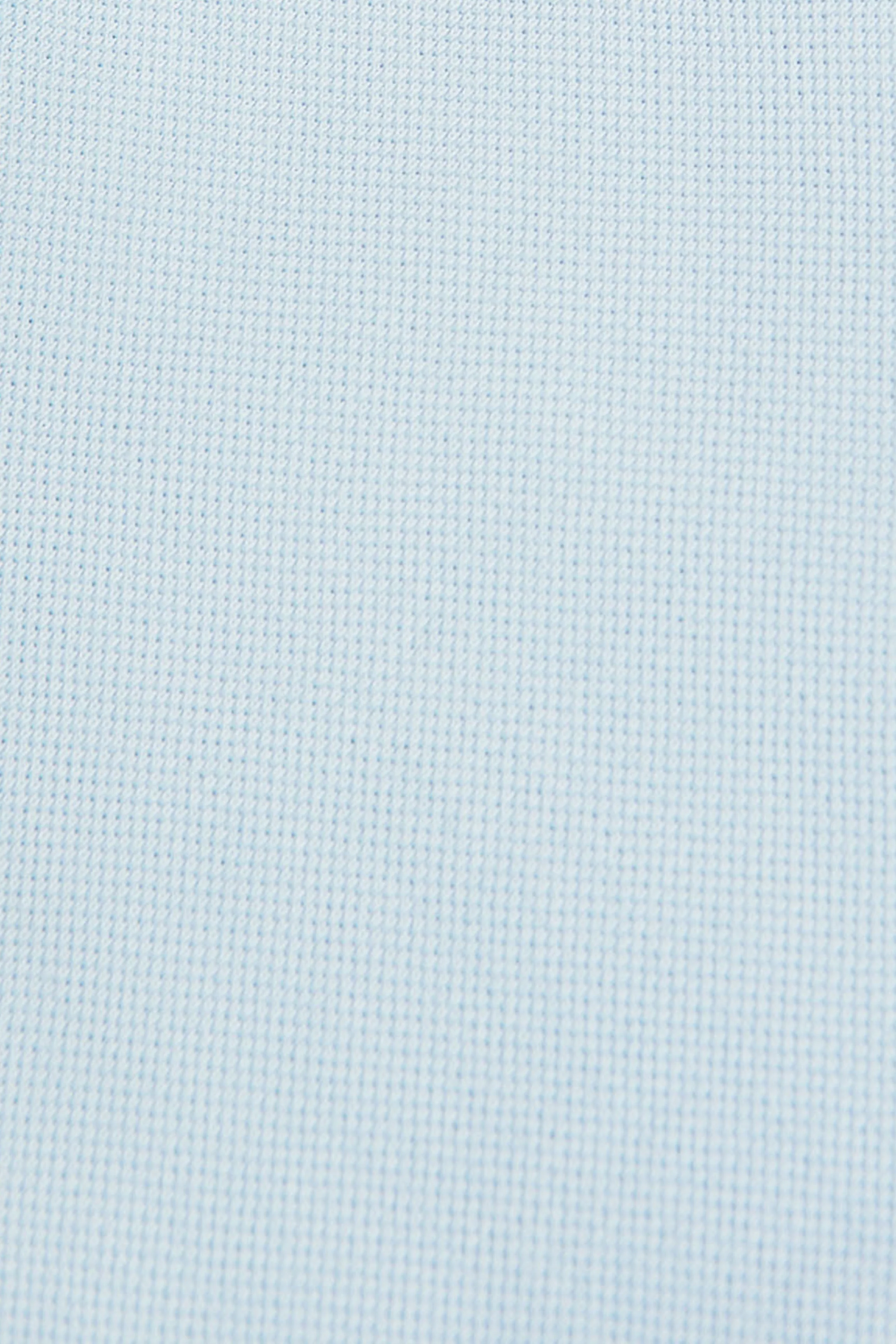Sky-blue short-sleeve popover dress with Rigby Go embroidery - Image 11