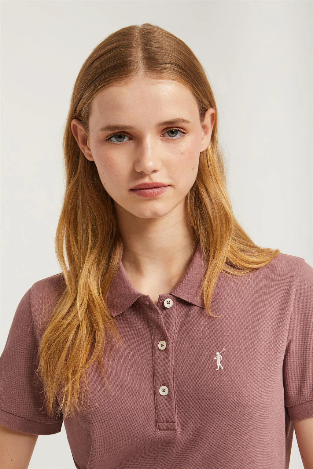 Taupe short-sleeve popover dress with Rigby Go embroidery - Image 2