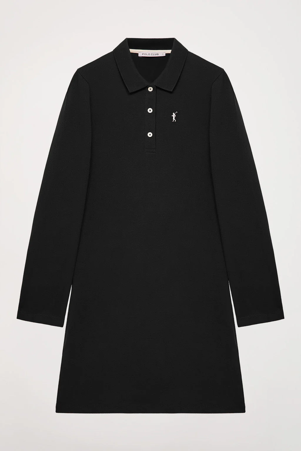 Black pique popover dress with Rigby Go embroidery - Image 6