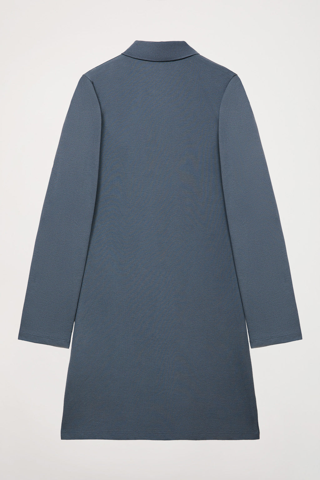 Denim-blue pique popover dress with Rigby Go embroidery - Image 11