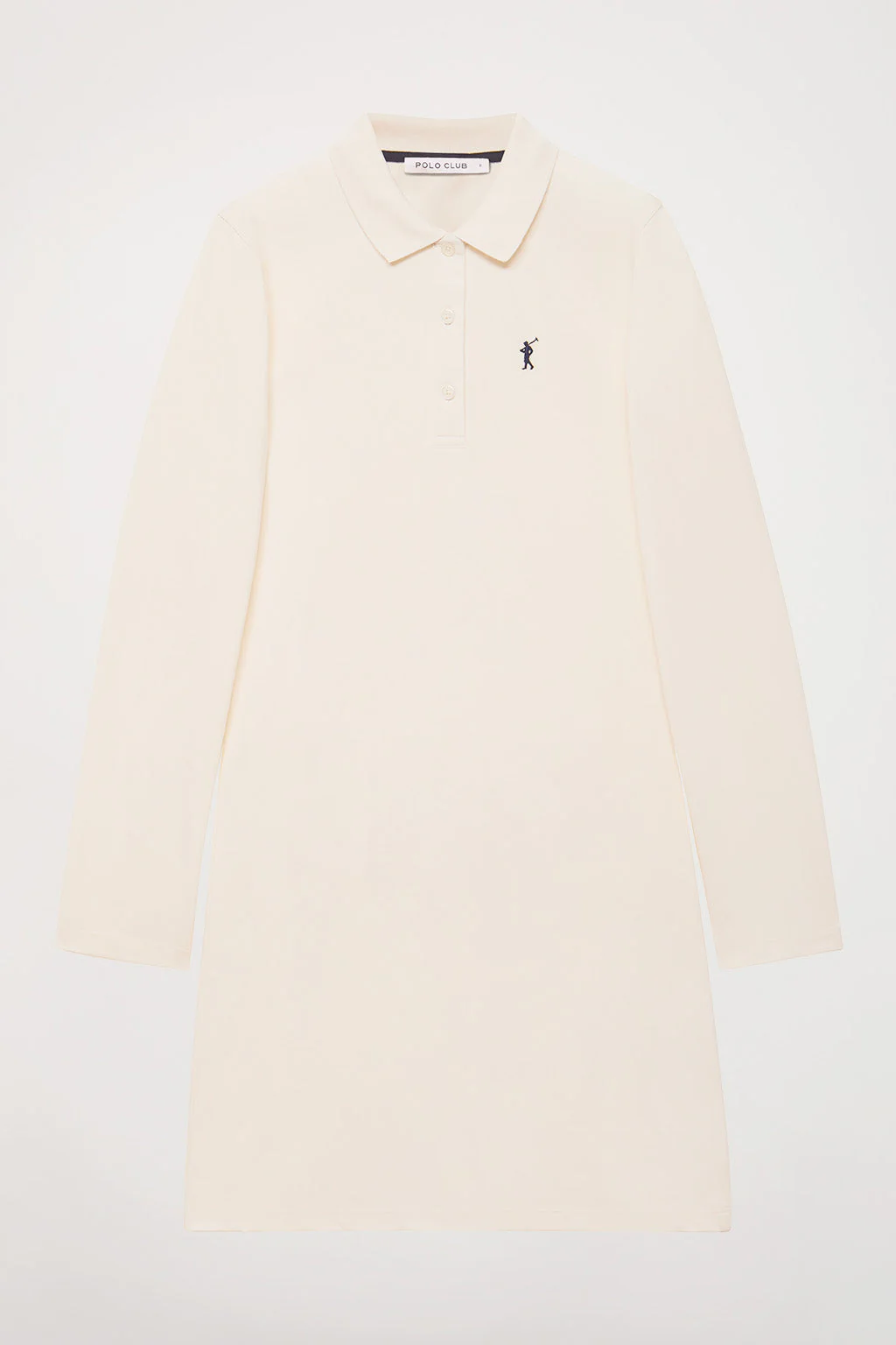 Beige pique popover dress with Rigby Go embroidery - Image 10